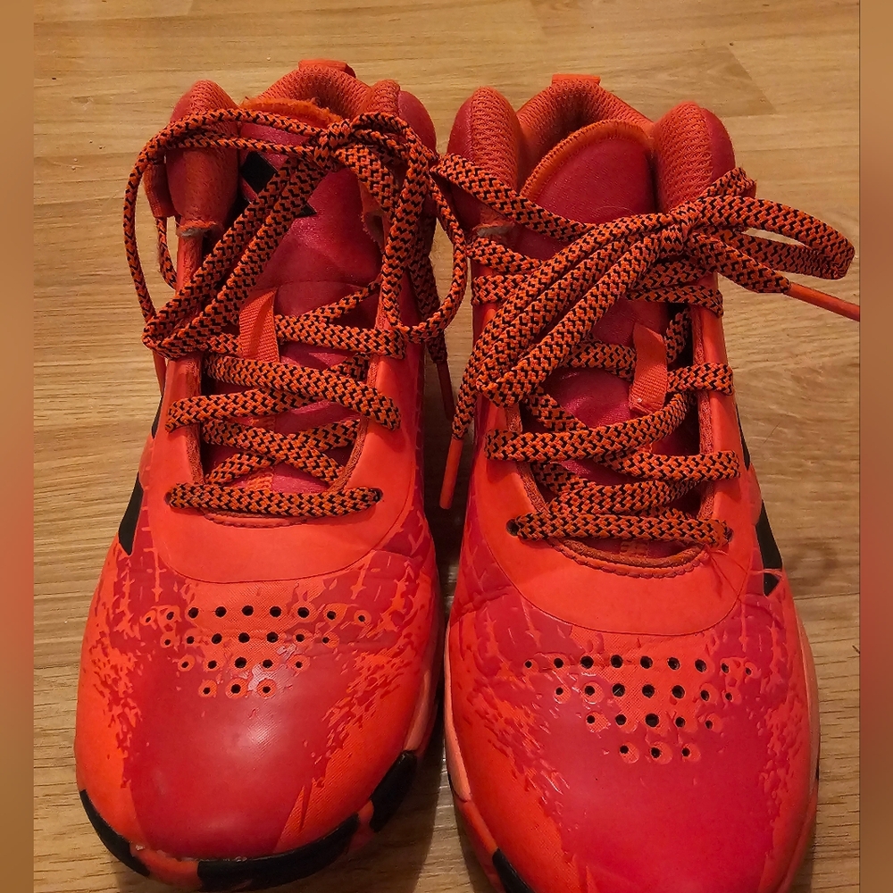 Red Adidas Basketball Shoes Size 3